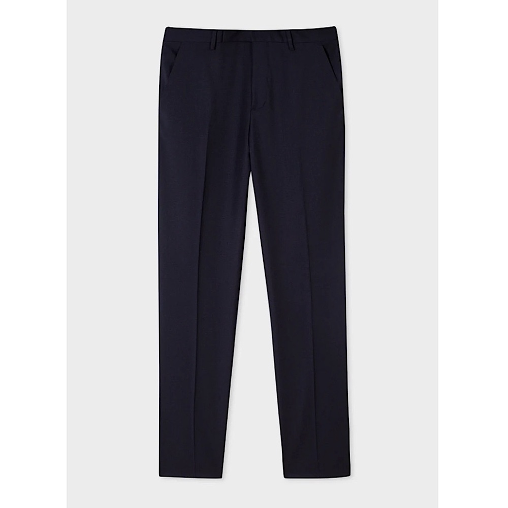 PAUL SMITH Slim-Fit Navy Wool 'A Suit To Travel In' Pants 30